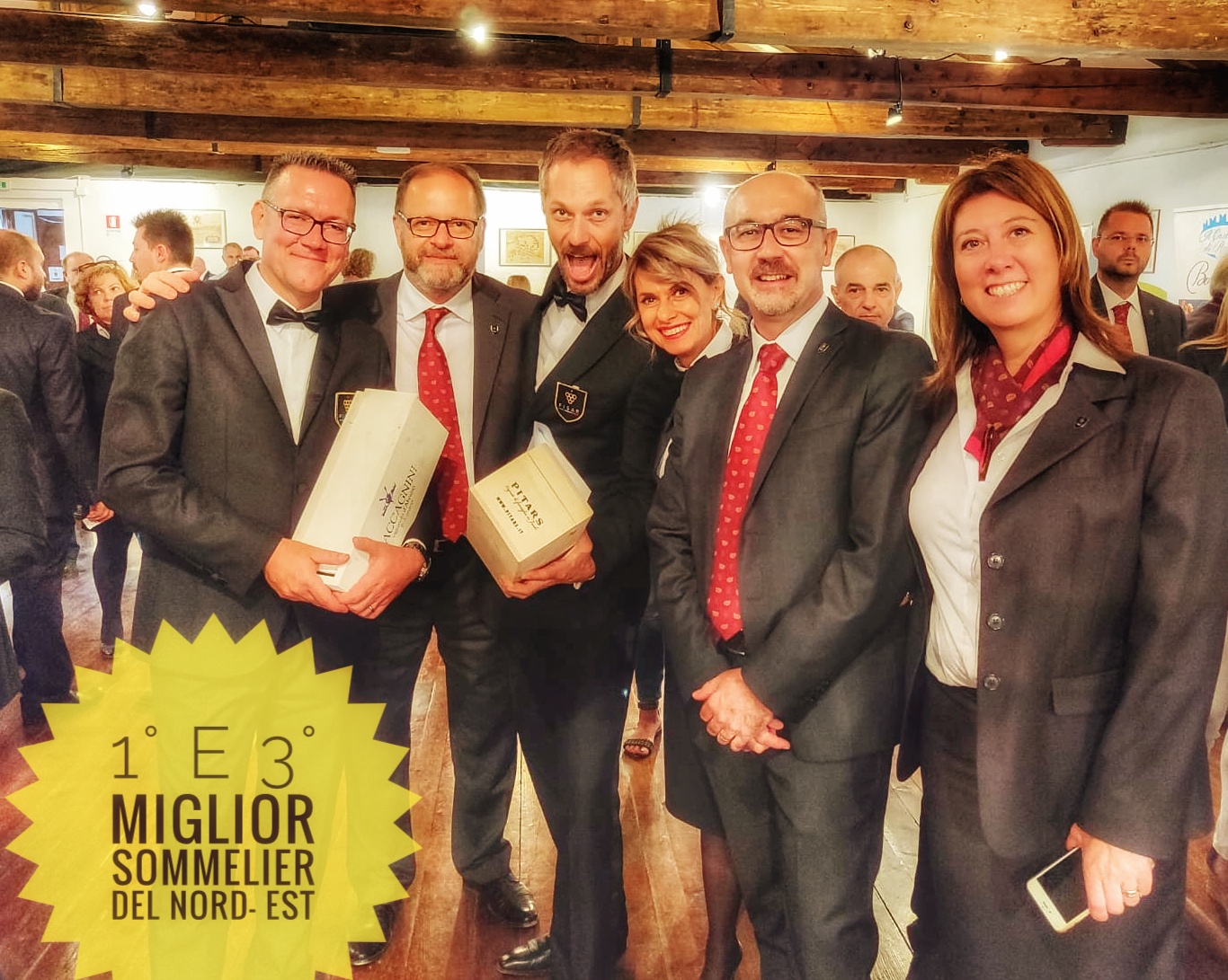 1° e 3° classificato al concorso Miglior Sommelier del Nord-Est